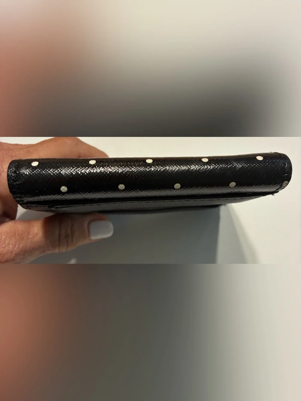 kate spade Black Polka Dot Compact Wallet